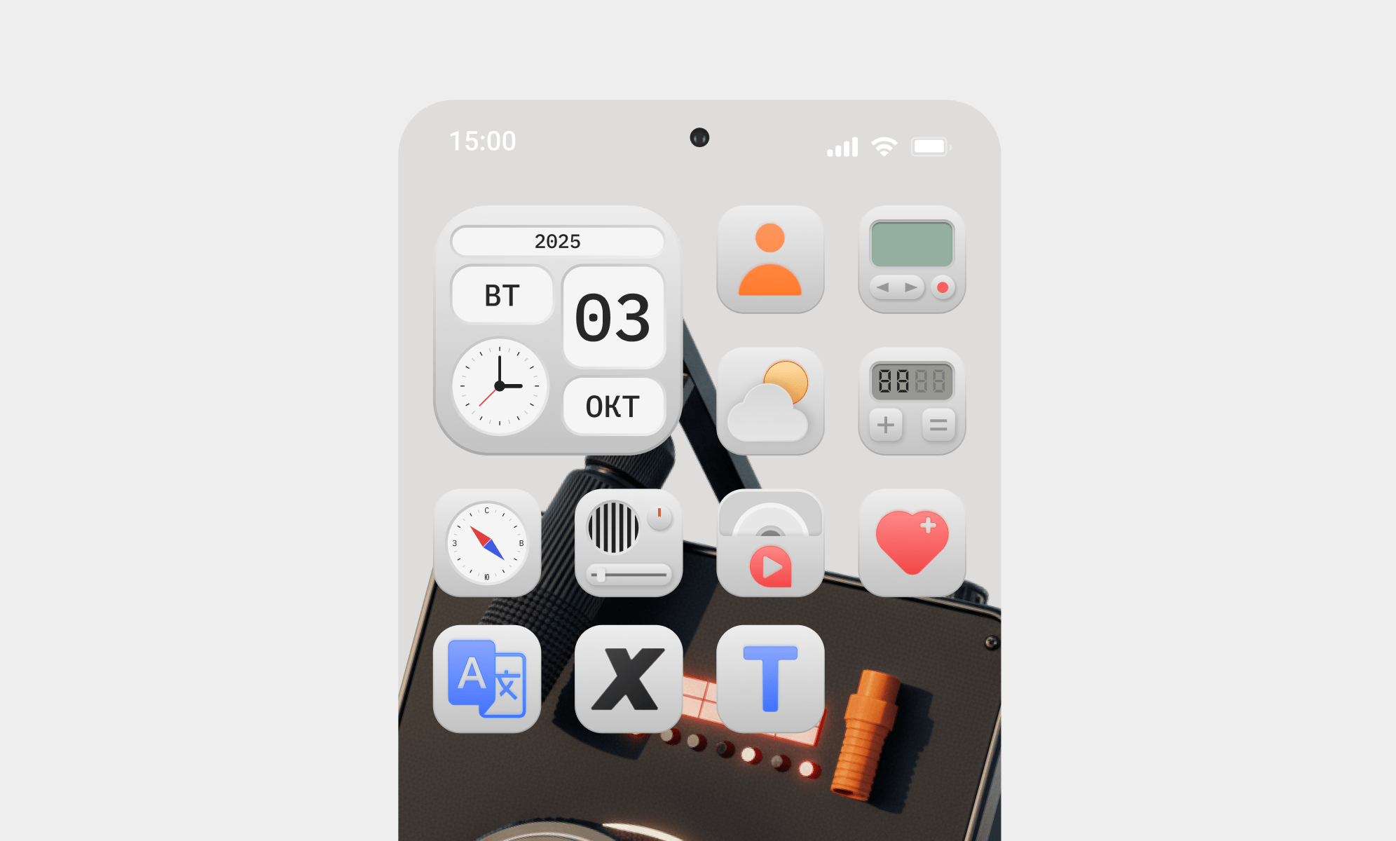 Виджеты и системные компоненты операционной системы HiOS